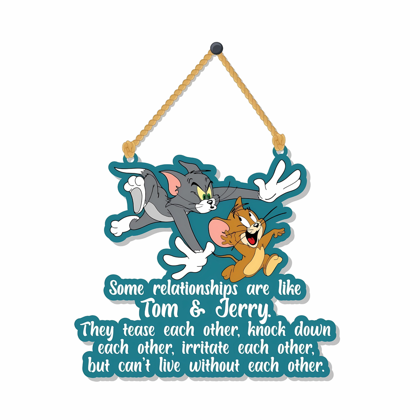 GiftShala Funky Tom & Jerry Wall Hanging | Size 5*5 inch