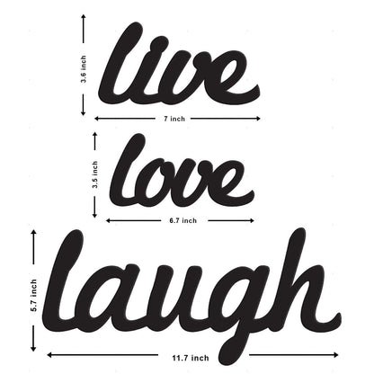 GiftShala Live Love Laugh Wall Decor | Size 12*12 inch