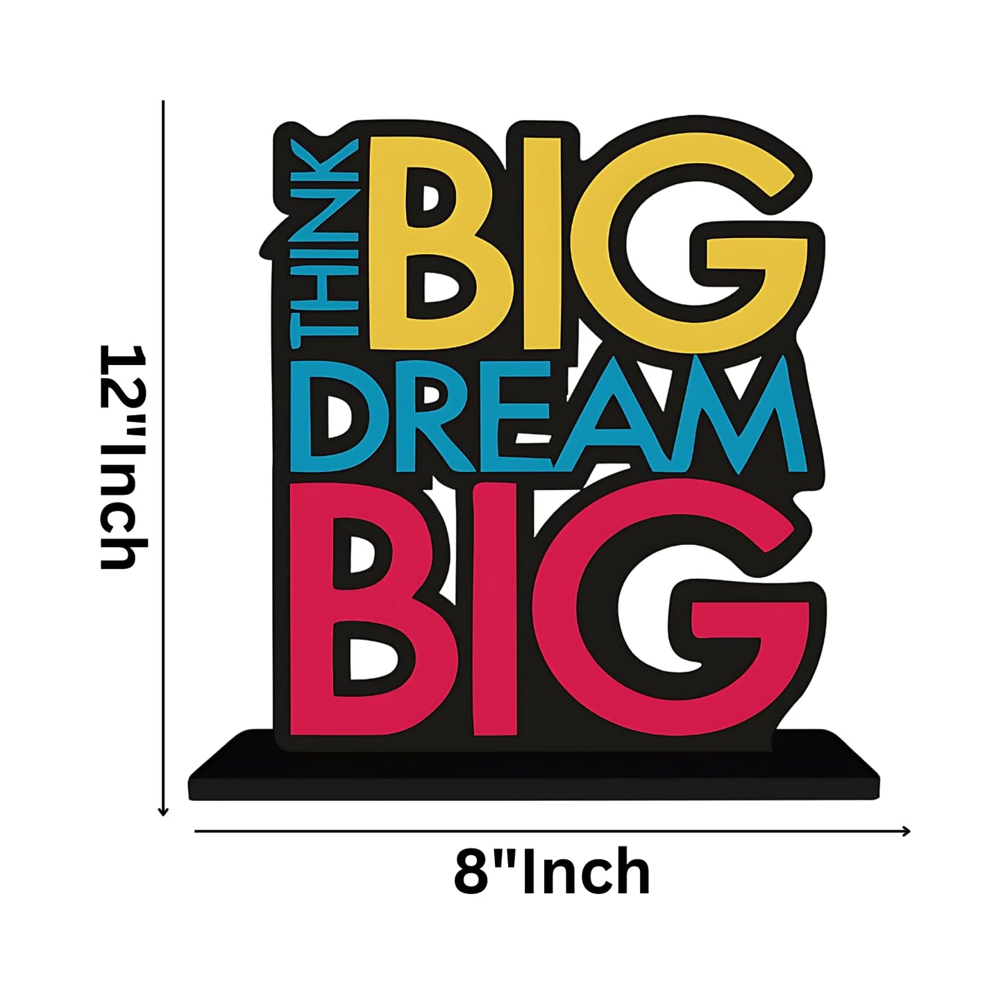 GiftShala Think Big Dream Big Quote Figurine | Size 12*8 inch