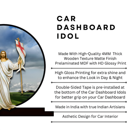 GiftShala Jesus Christ Idol for Car Dashboard | Size 5 inch (approx)