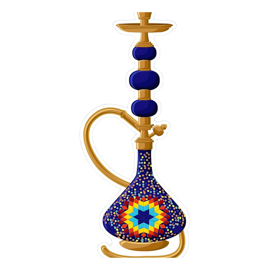 GiftShala Wooden Hookah Fridge Magnet | Size 3*3 inch