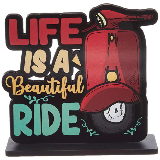 GiftShala Life is a Beautiful Ride Quote Figurine | Size 12*8 inch