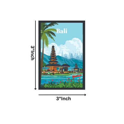 GiftShala Bali Fridge Magnet | Size 3*3 inch