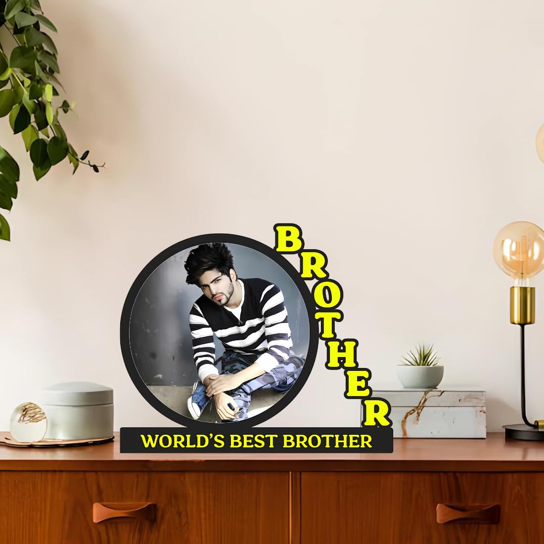 GiftShala Best Brother Personalized Table Top | Size 12*8 inch