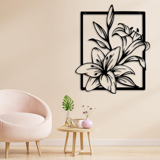 GiftShala Alluring Flowers Wall Decor | Size 12*12 inch