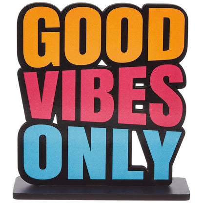 GiftShala Good Vibes Only Quote Figurine | Size 12*8 inch