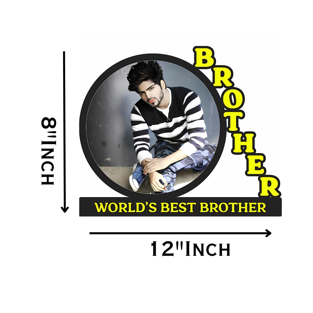 GiftShala Best Brother Personalized Table Top | Size 12*8 inch