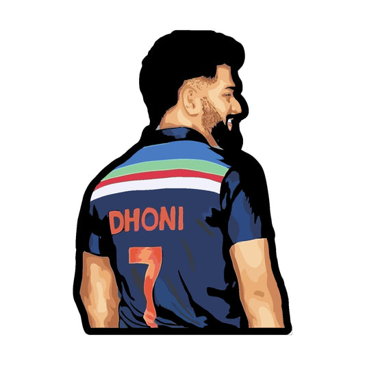 GiftShala MS Dhoni Cricket Theme Fridge Magnet | Size 3*3 inch