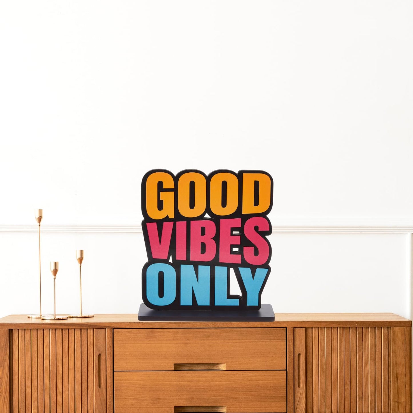 GiftShala Good Vibes Only Quote Figurine | Size 12*8 inch