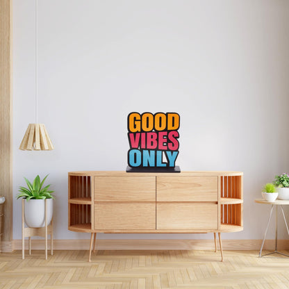 GiftShala Good Vibes Only Quote Figurine | Size 12*8 inch