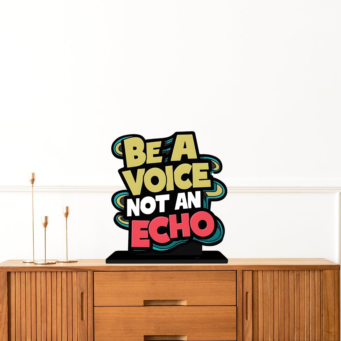 GiftShala Be a Voice not an Echo Quote Figurine | Size 12*8 inch