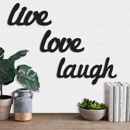 GiftShala Live Love Laugh Wall Decor | Size 12*12 inch