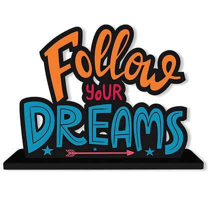 GiftShala Follow Your Dreams Quote Figurine | Size 12*8 inch