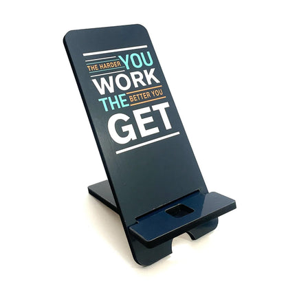 GiftShala Motivational Quote Wooden Table Mount Mobile Stand | Size 7*3*4 inch