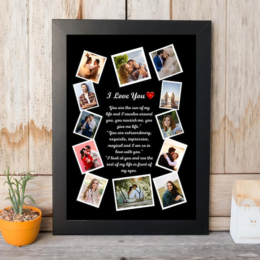 GiftShala Anniversary Collage Photo Frame | Size A4