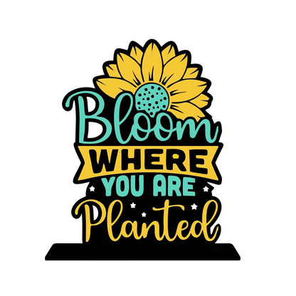 GiftShala Bloom Where You Are Planted Quote Figurine | Size 12*8 inch