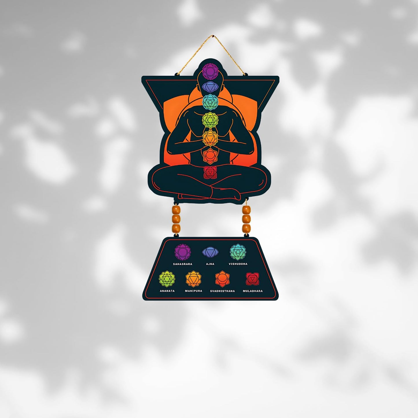 GiftShala Seven Chakras Wall Hanging | Size 12*18 inch