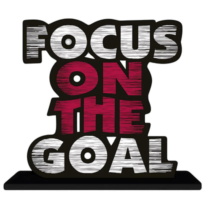 GiftShala Focus on the Goal Quote Figurine | Size 12*8 inch