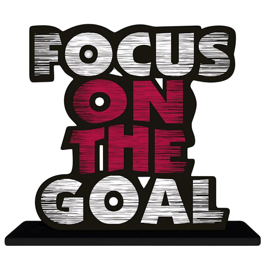 GiftShala Focus on the Goal Quote Figurine | Size 12*8 inch