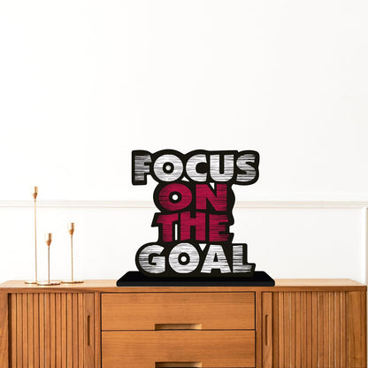 GiftShala Focus on the Goal Quote Figurine | Size 12*8 inch