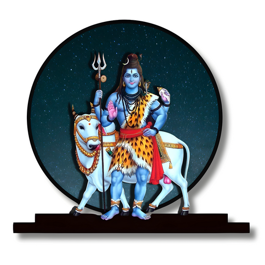 GiftShala Lord Shiva Idol for Car Dashboard | Size 5 inch (approx)