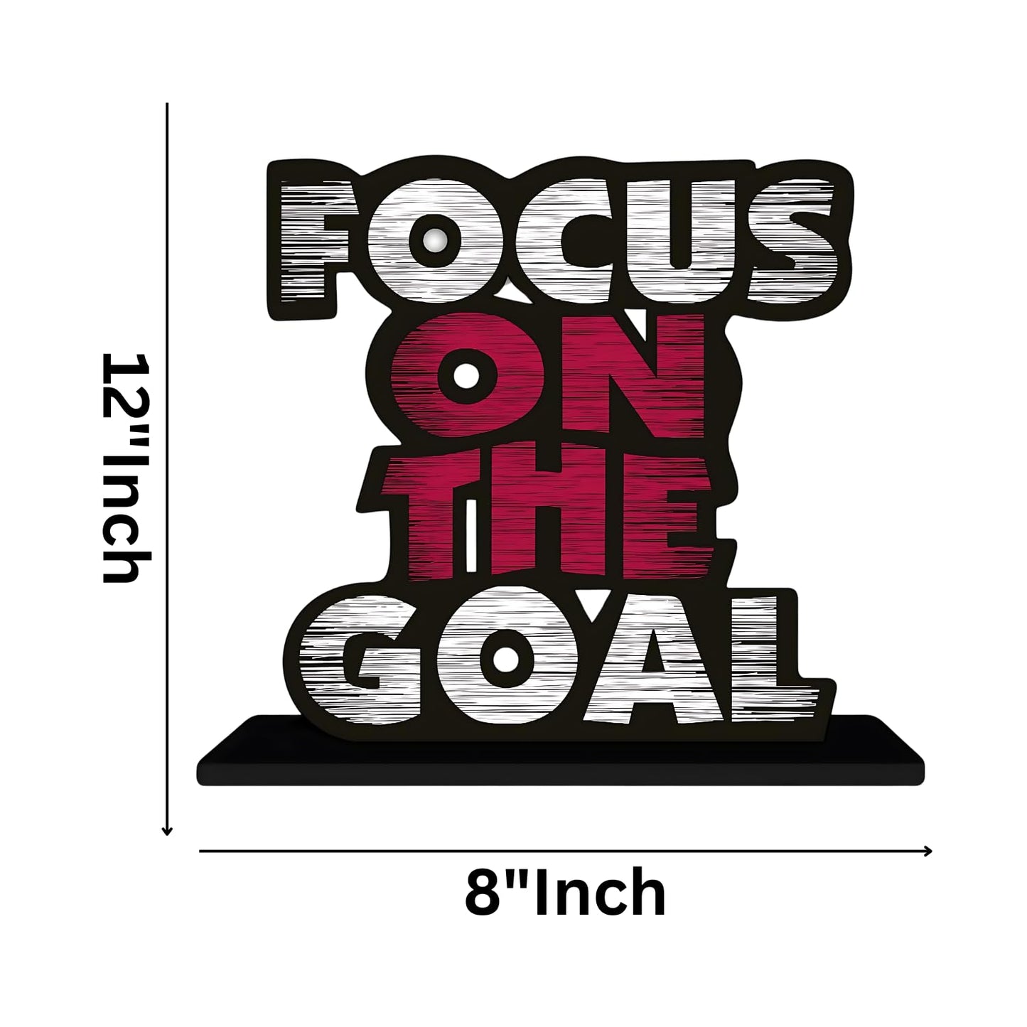 GiftShala Focus on the Goal Quote Figurine | Size 12*8 inch