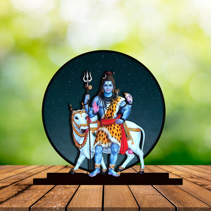 GiftShala Lord Shiva Idol for Car Dashboard | Size 5 inch (approx)