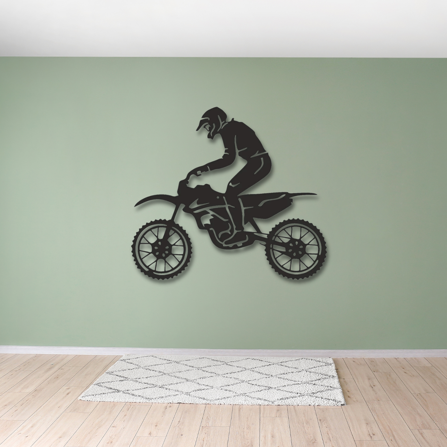 GiftShala Guy on Bike Wall Decor | Size 12*12 inch