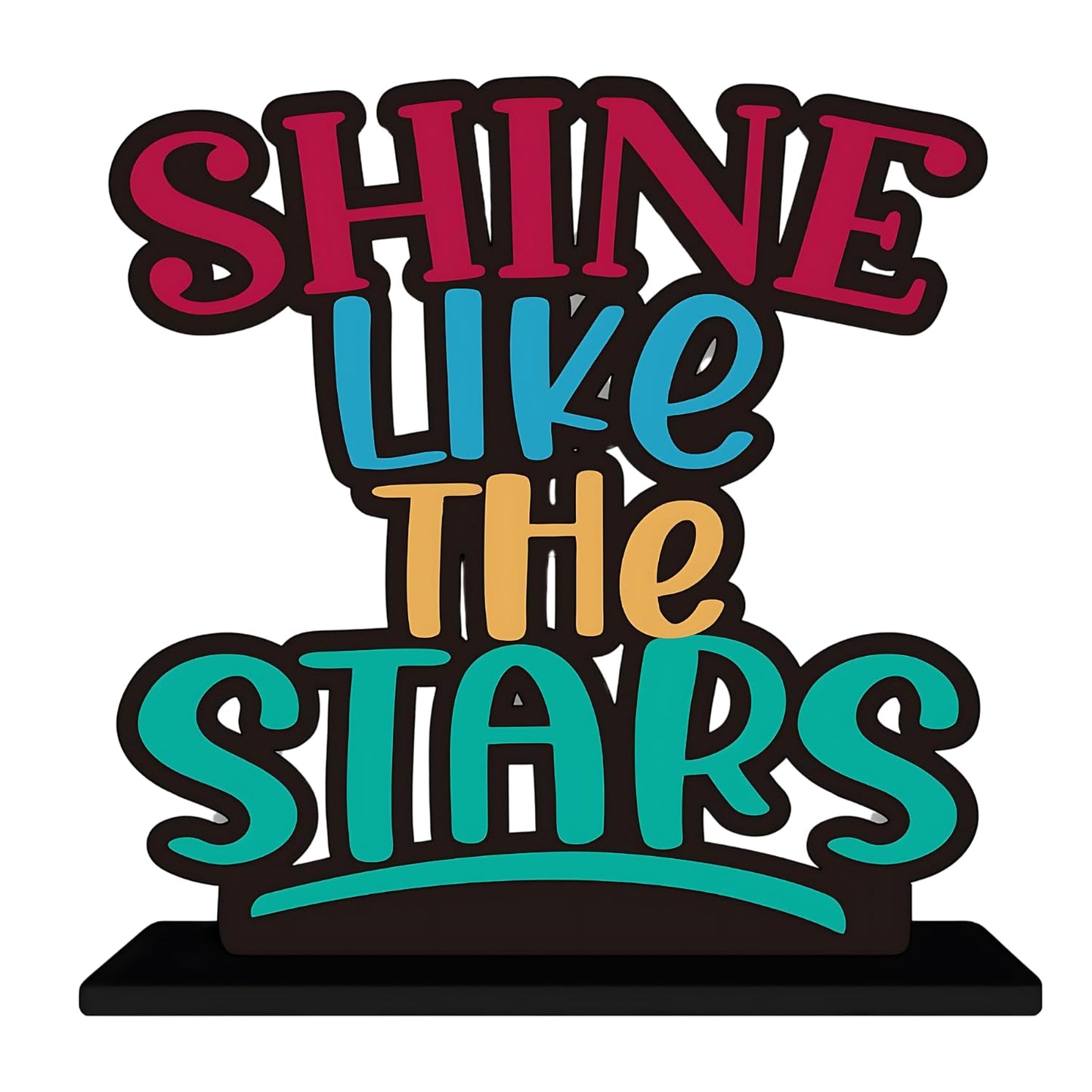 GiftShala Shine Like the Stars Quote Figurine | Size 12*8 inch