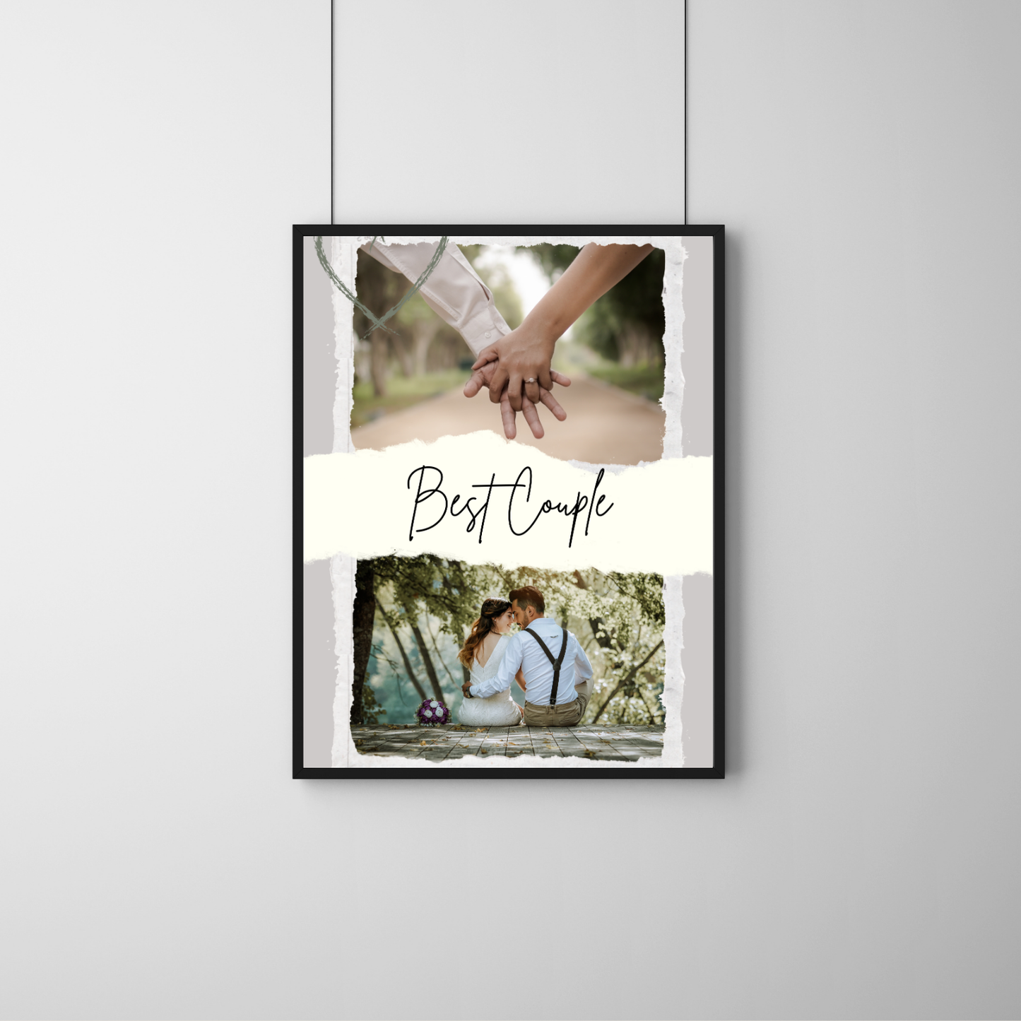 GiftShala Personalized Best Couple Photo Frame | Size A4