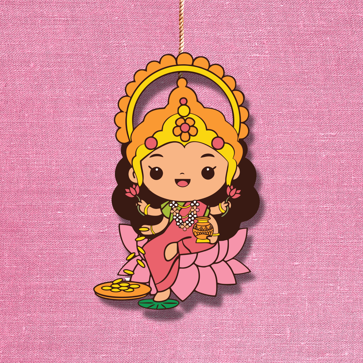 GiftShala Laxmi Maa Car Hanging