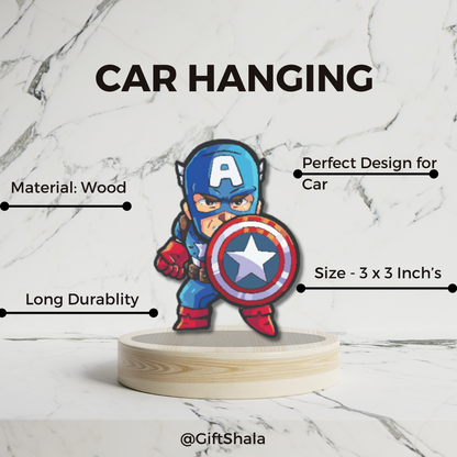 GiftShala Captain America Avengers Car Hanging