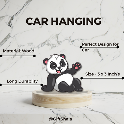 GiftShala Panda Car Hanging