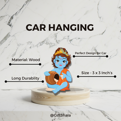 GiftShala Lord Krishna Car Hanging