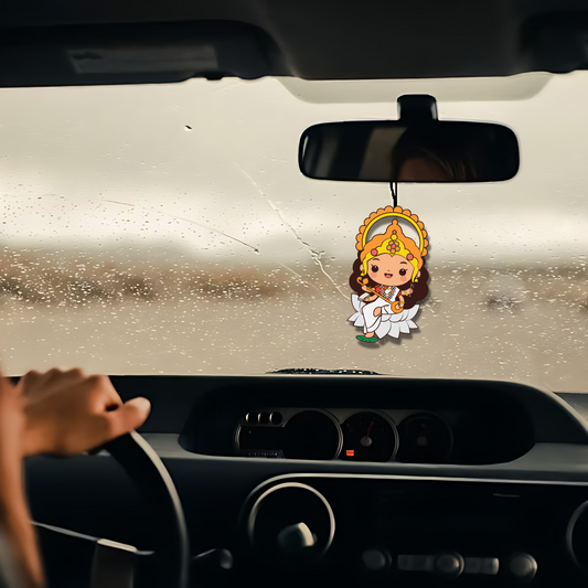 GiftShala Maa Saraswati Car Hanging