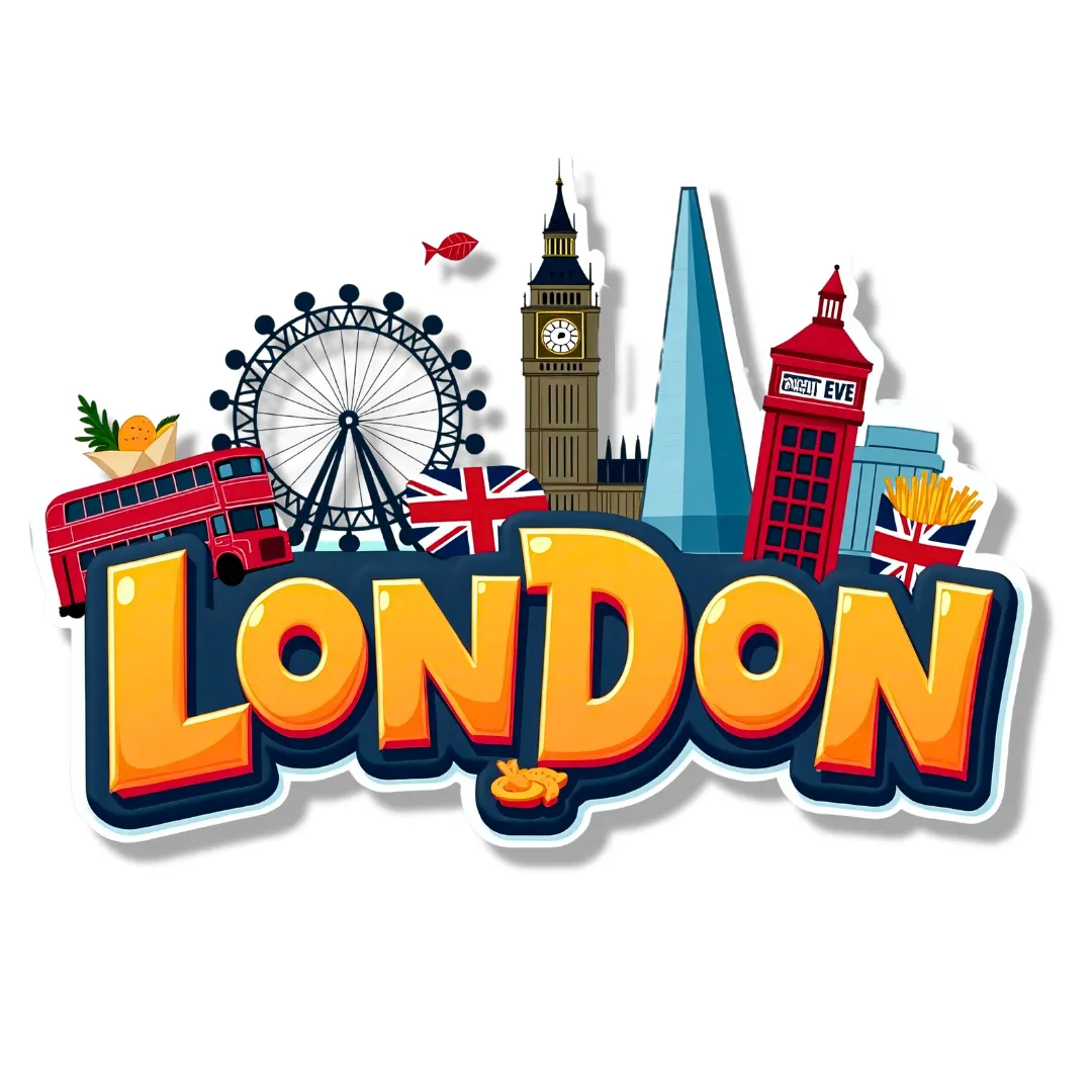 London Country Theme Souvenir Wooden Refrigerator Stylish Fridge Magnet