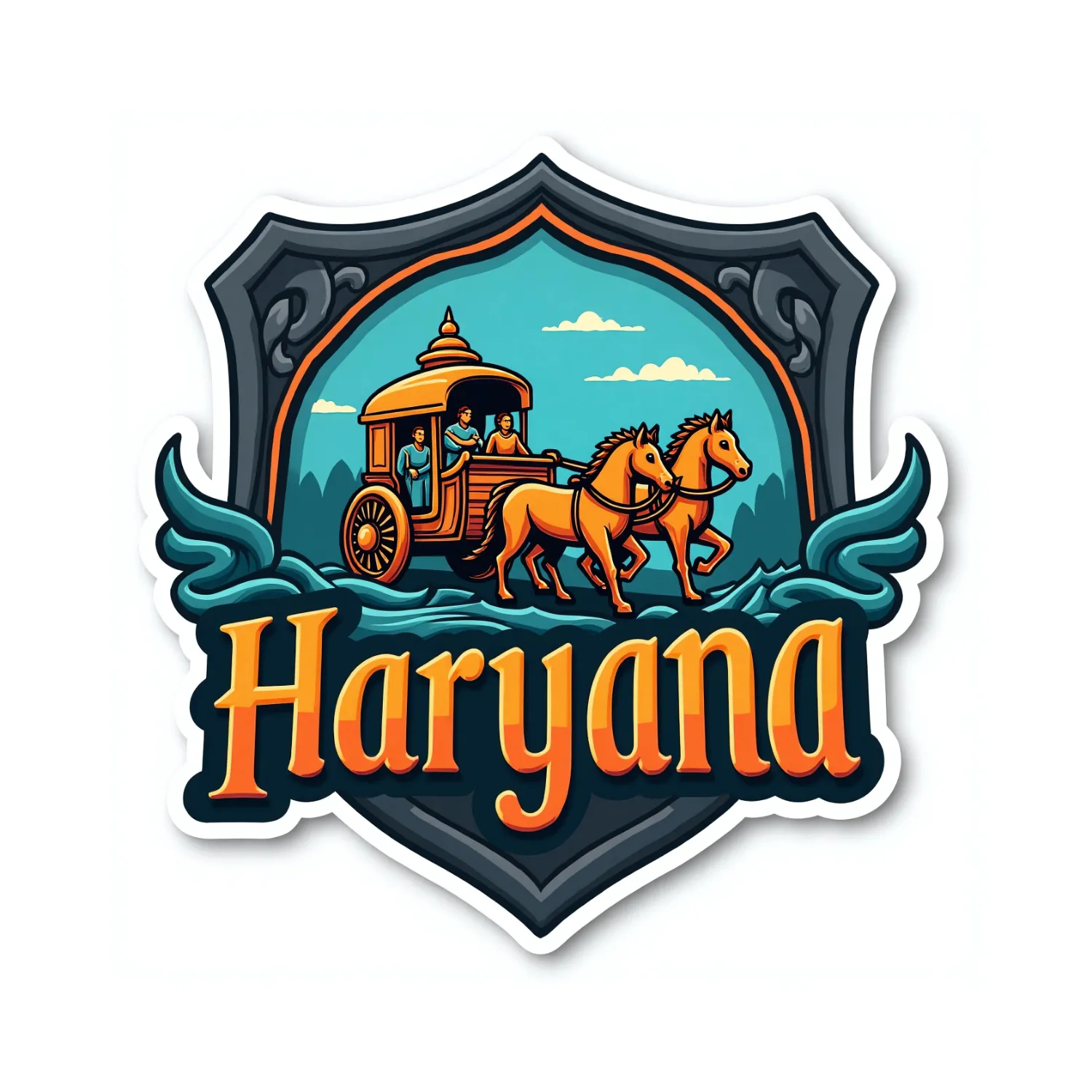 Haryana Indian State Theme Souvenir Wooden Refrigerator Stylish Fridge Magnet