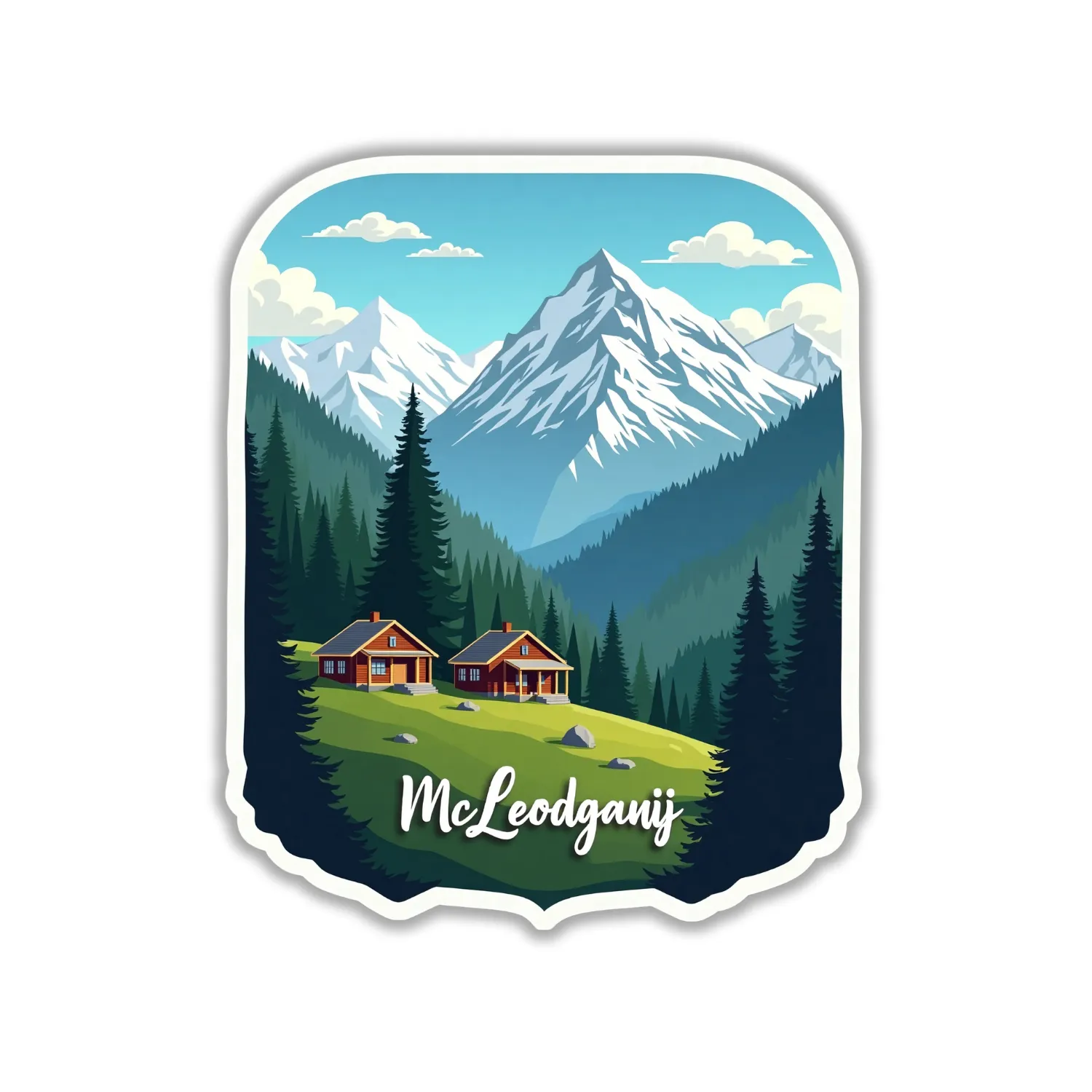 McLeodgajn Theme Souvenir Wooden Refrigerator Stylish Fridge Magnet