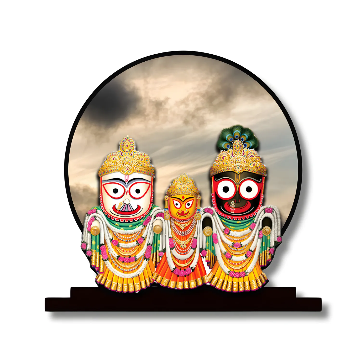 Lord Jagannath Idol for Car Dashbord Murti Statue for Home Decor