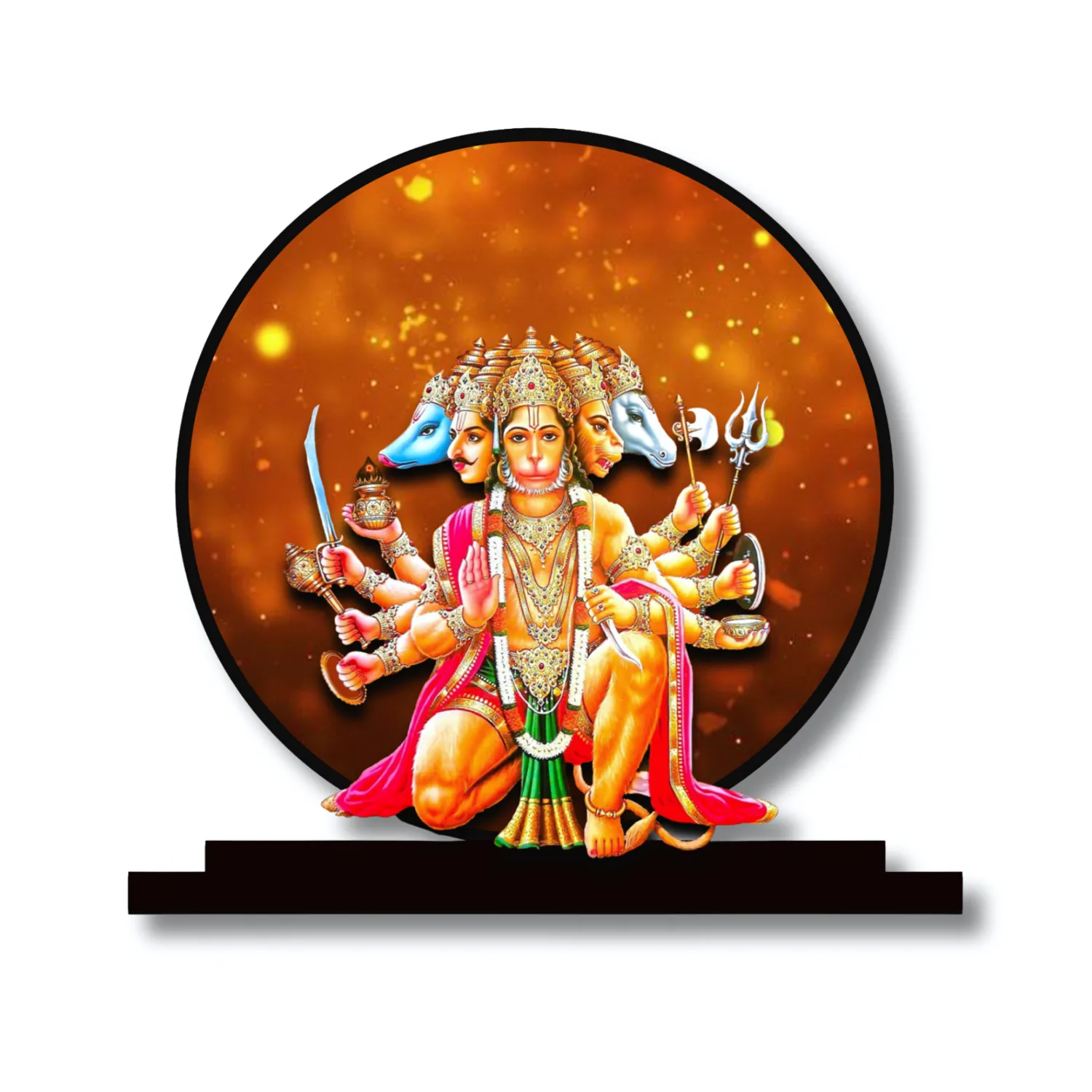 Lord Panchmukhi Hanuman Idol for Car Dashbord Accessories Murti Statue for Home Decor