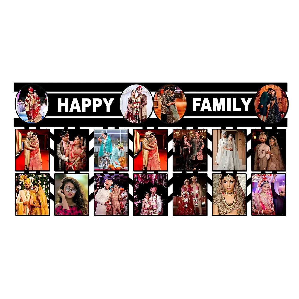 Happy Birthday Your Pictures And Names Customized Collage Photo Frame D5